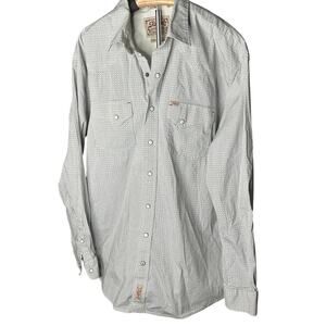 Rafter C Collection peal snap long sleeve Western shirt men's size xl